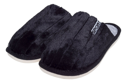 Pantufla Manuel Hombre Negro Invierno