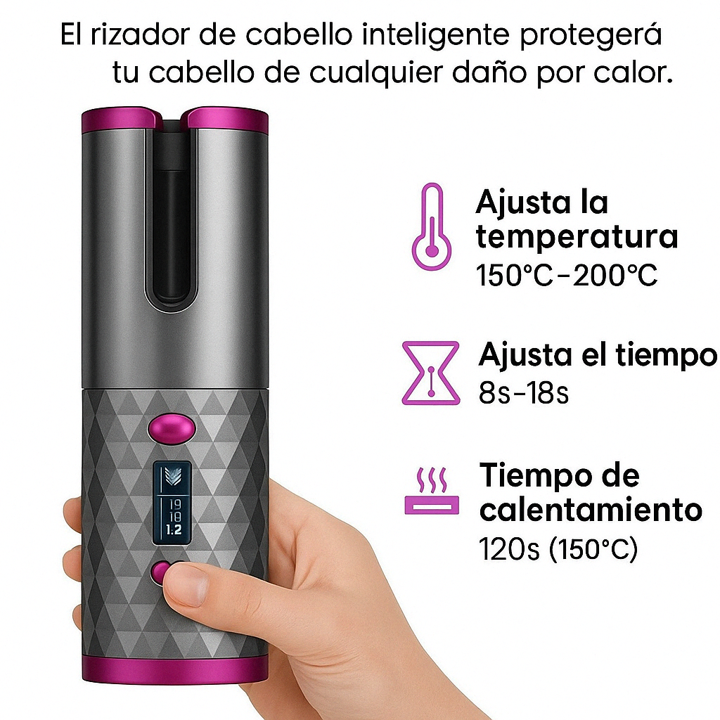 VivaRizos™ Rizador Automático Inalámbrico